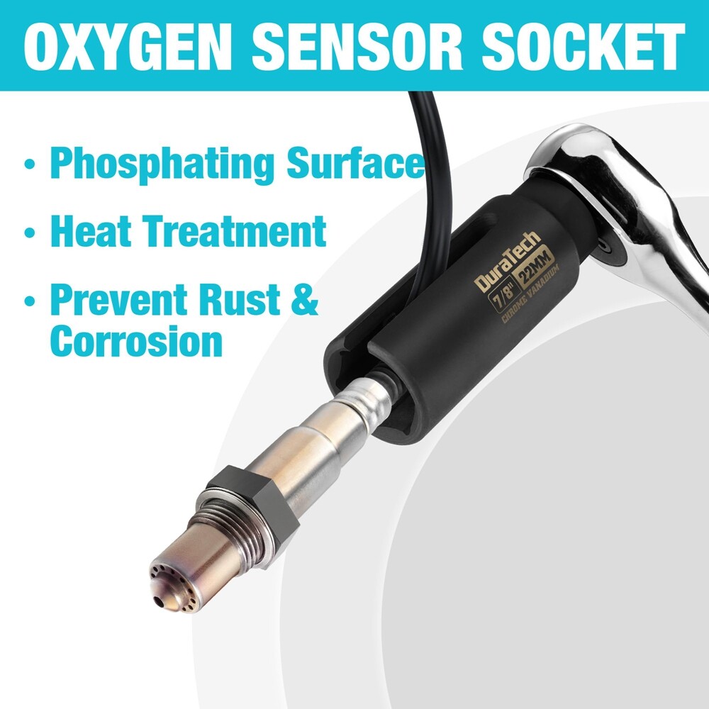 7/8″ 22mm O2 Oxygen Sensor Socket Wrench Remover 3/8″ Dr Installer Sensor Socket