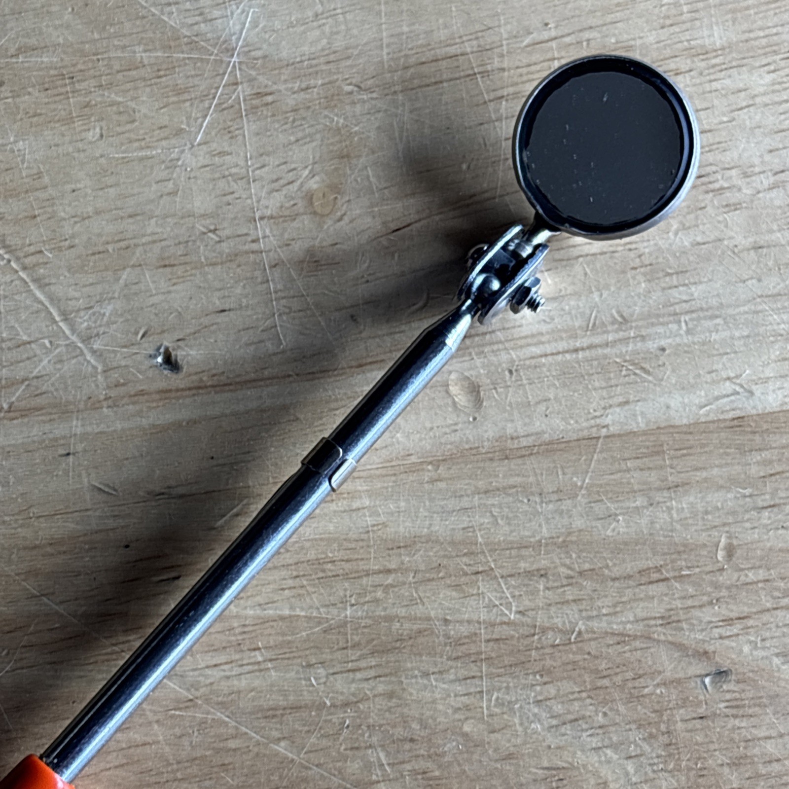 Craftsman 7.5″ Pocket Swivel Inspection Mirror Orange NON Telescoping USA READ