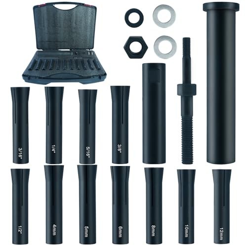 18pcs Dowel Pin Puller Set – SAE & Metric Collets, Efficient Tool for Easy Remov