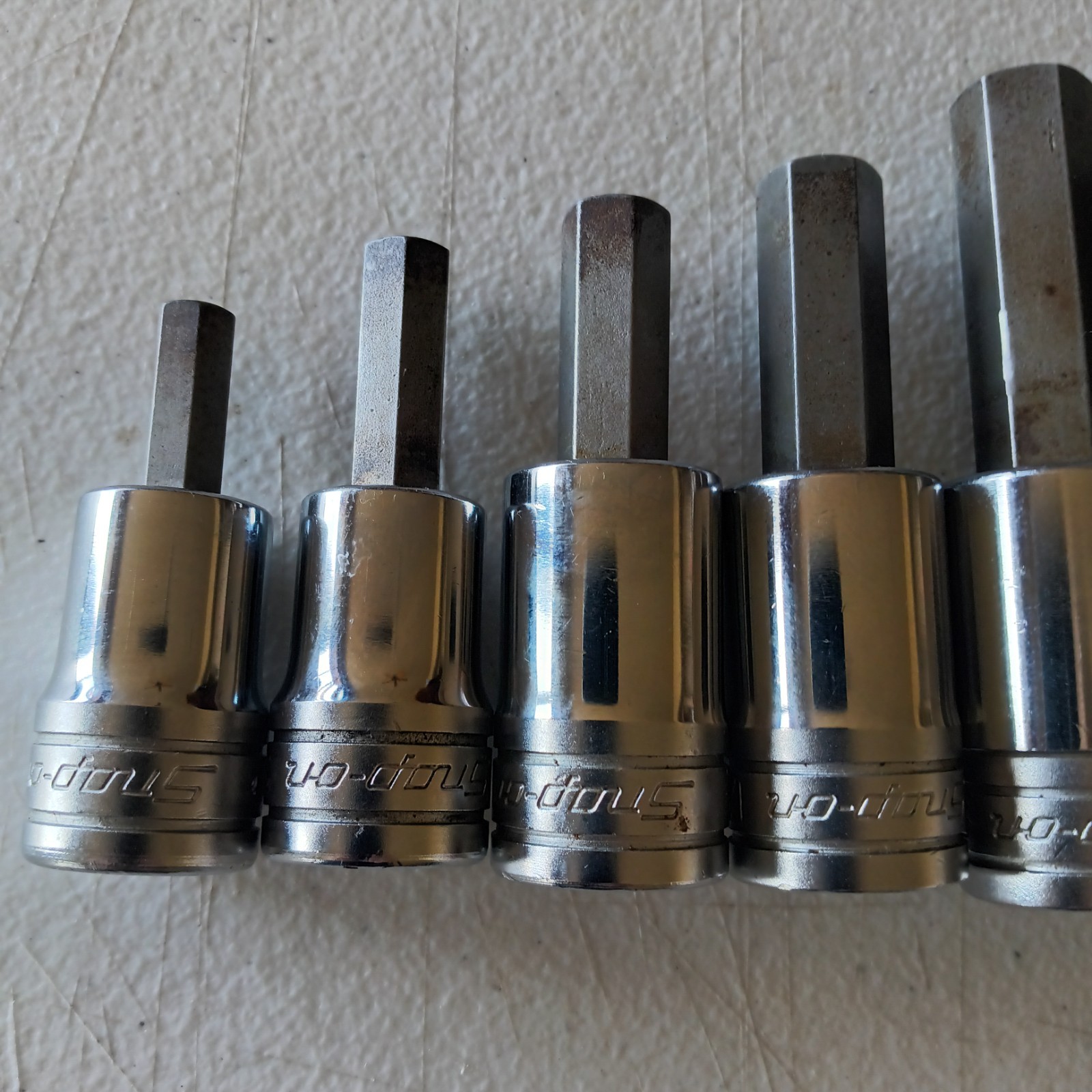Snap-on 1/2″ Drive Allen/Hex SAE Socket Bit Set 5/16-3/4, 7 piece set