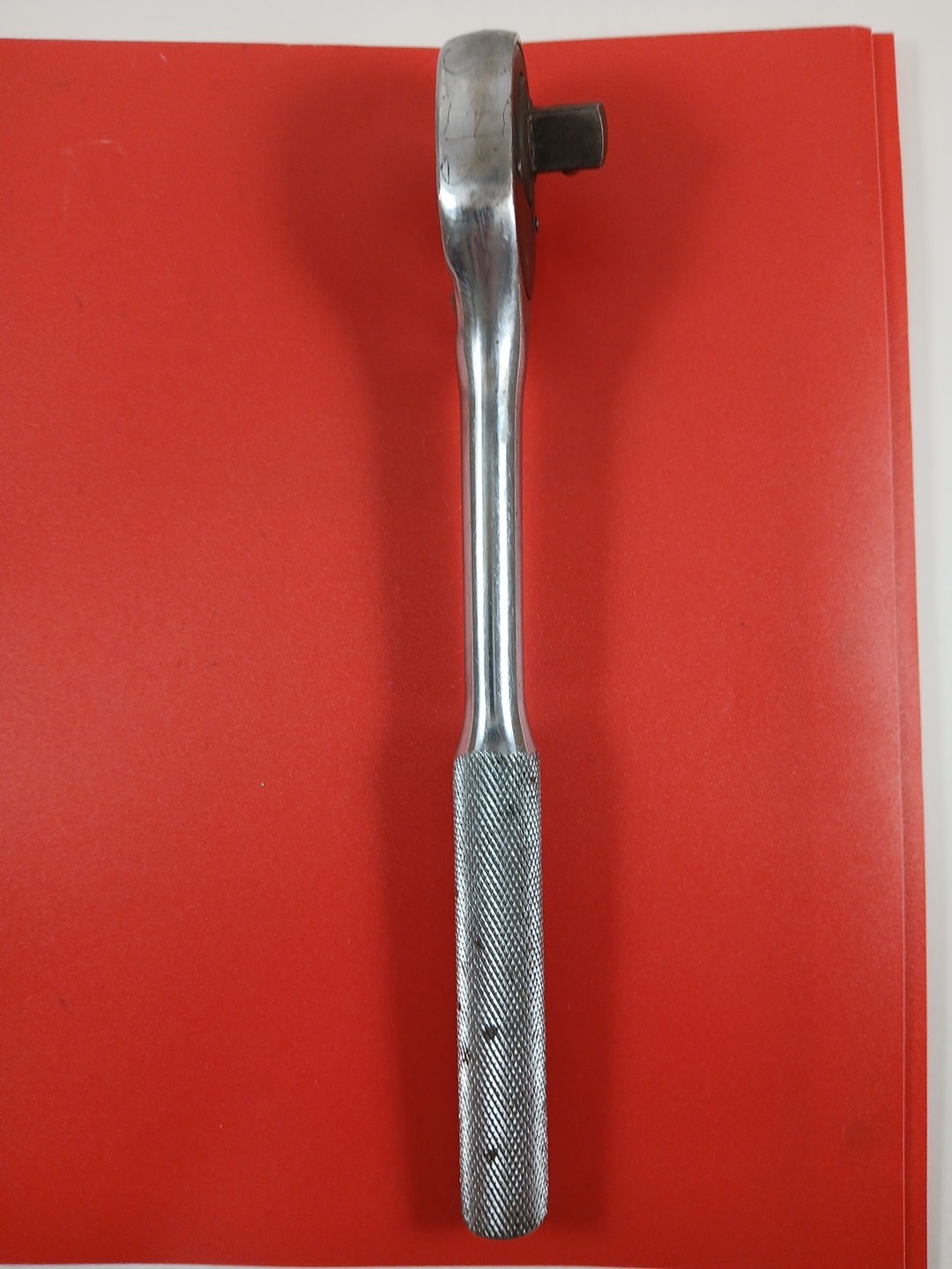 Vtg Proto 5449 1/2″ Drive Pear Head Ratchet 10″ Knurled Handle USA