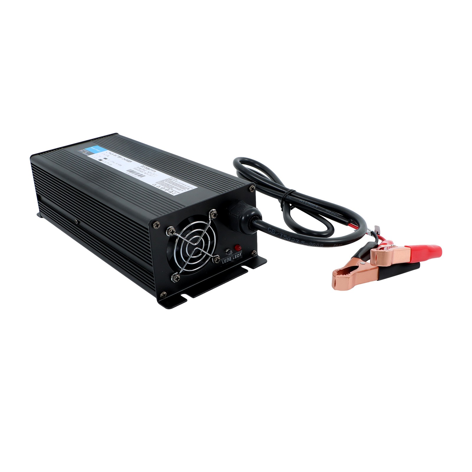 LABLT LiFePO4 Lithium Battery Charger For RVs Commercial Vehicles Boat Black 24V