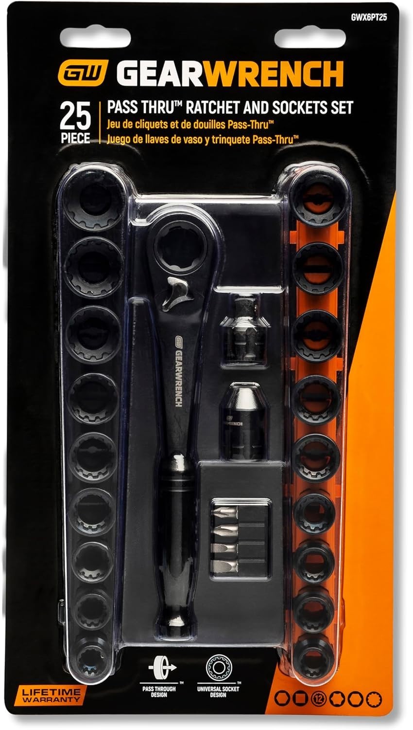 Complete 3/8″ Drive Ratchet and Socket Set – 25 Essential Tools for Mechanics