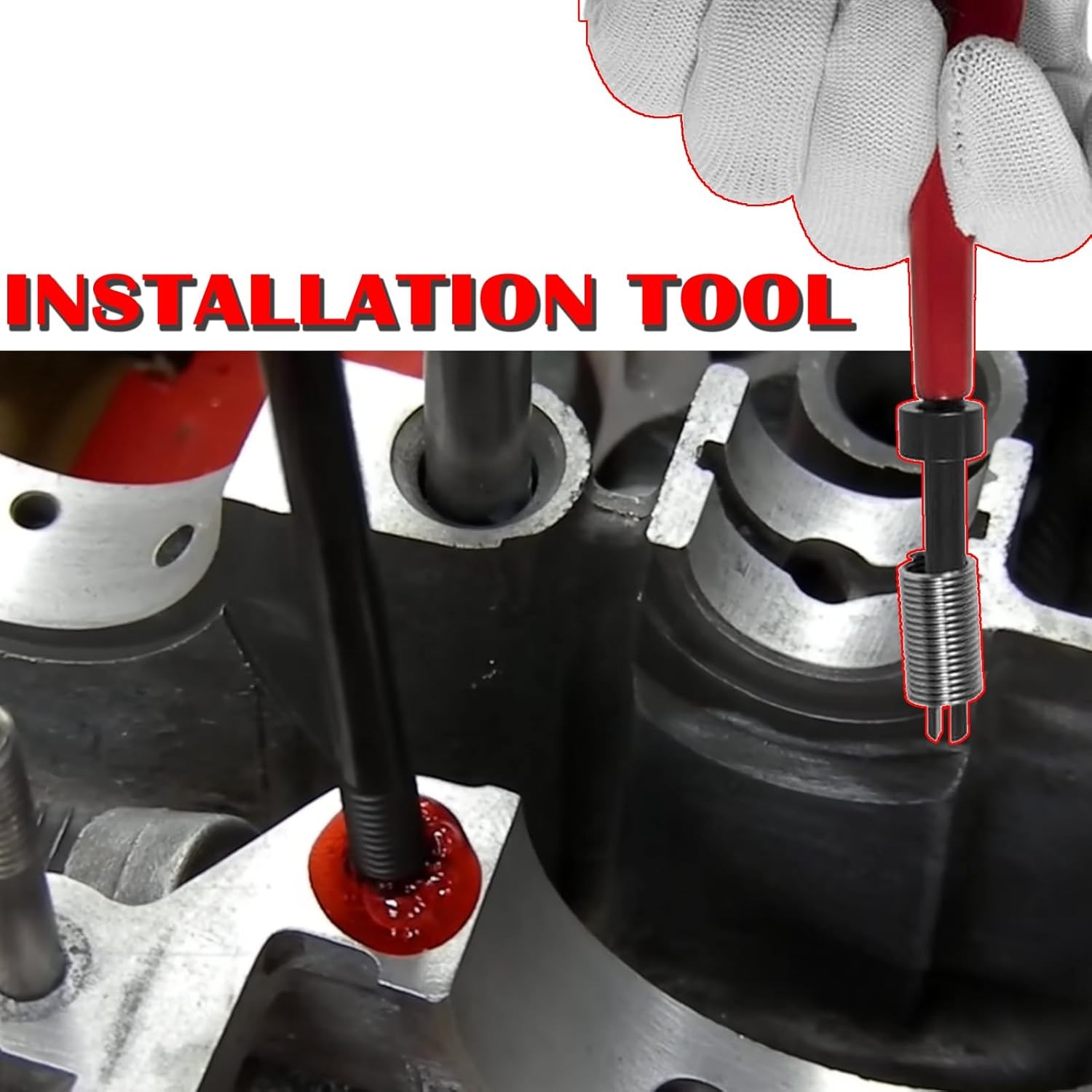 1420 Head Thread Bolt Repair Tool Kit for Honda B16 Engine, Toyota M11.5mm x 1.5