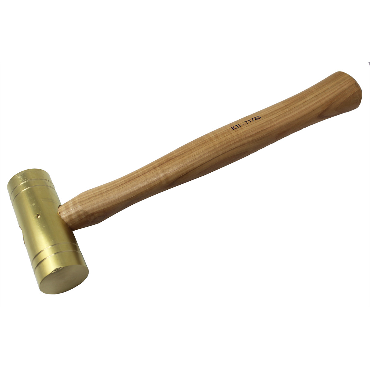 K-Tool 71733 32 oz. Brass Hammers w/ Hickory Handles, 1-1/2″ Head Diameter