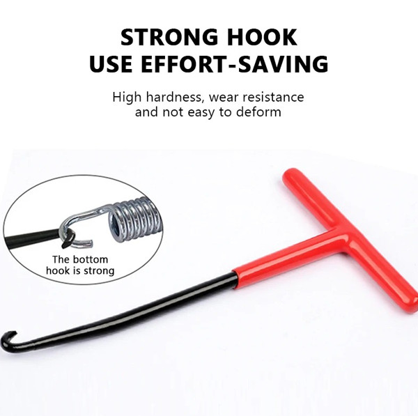 T-Shaped Exhaust Spring Puller with Rubber Grip – Essential Tool for Motorcycles