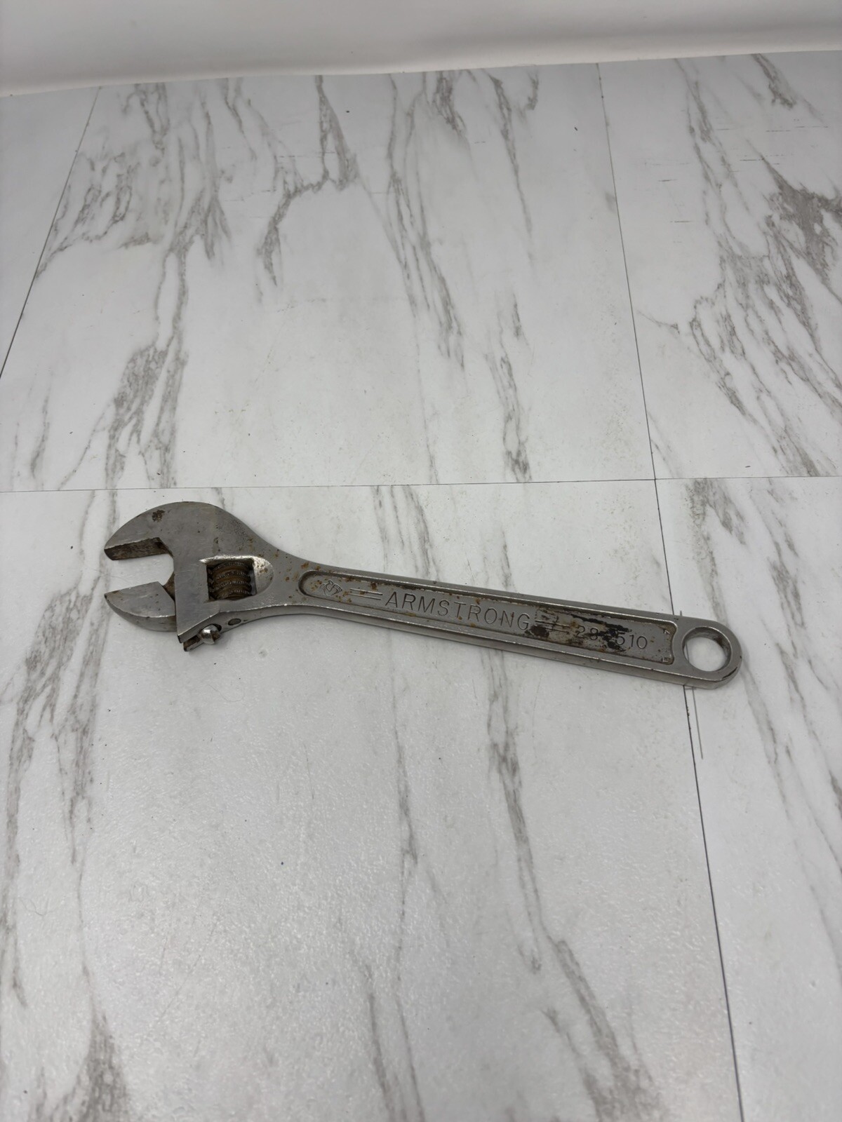 Vintage Armstrong Adjustable Crescent Wrench 10” USA 250MM 28-510