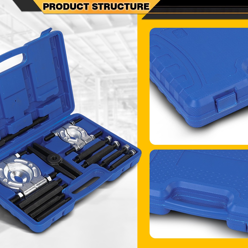 12PCS Bearing Separator Kit 5 Ton Gear Hub Puller Fly Wheel Removal Tool