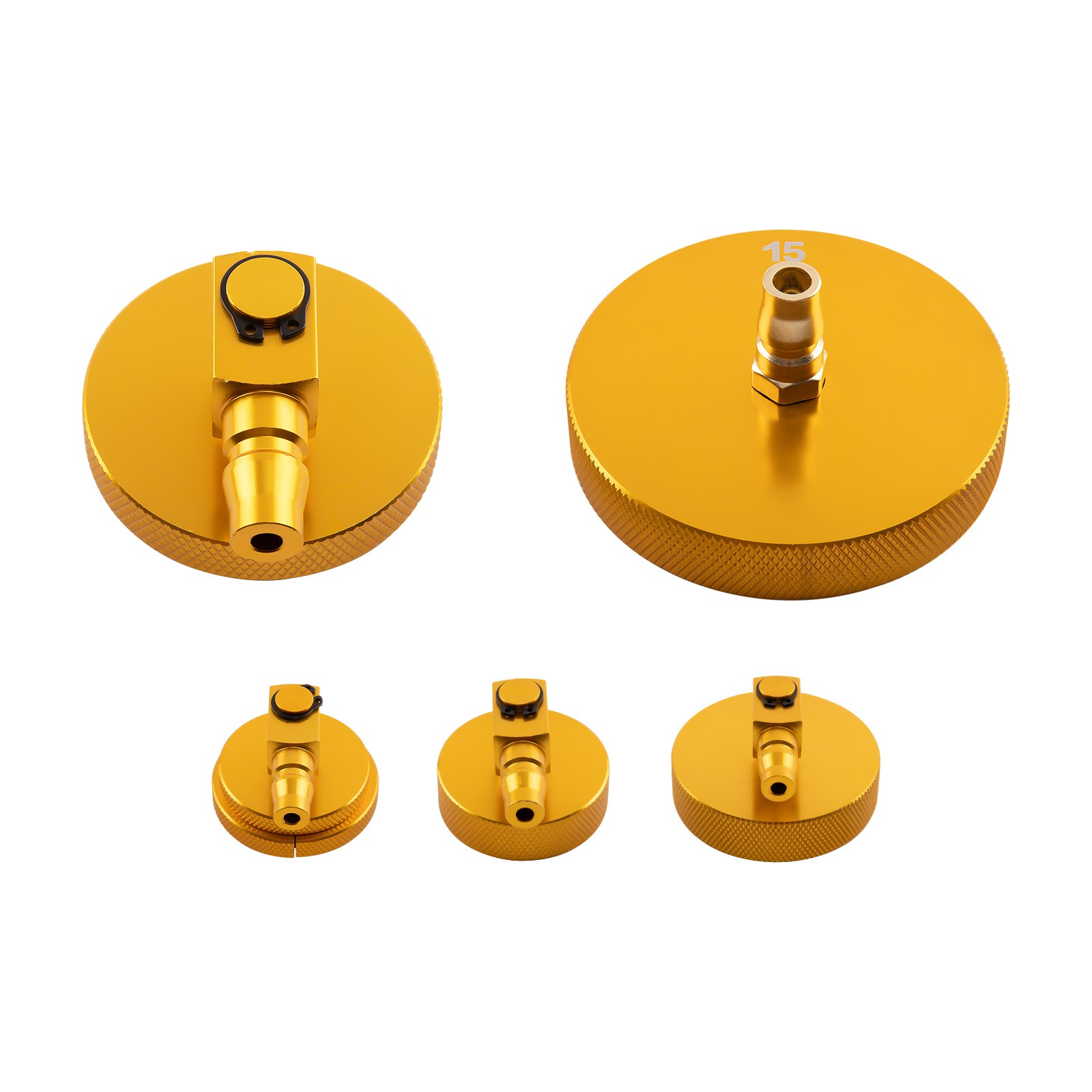 16pcs Brake Fluid Bleeder Master Cylinder Adapter Set Brake Bleeding Adapter Kit