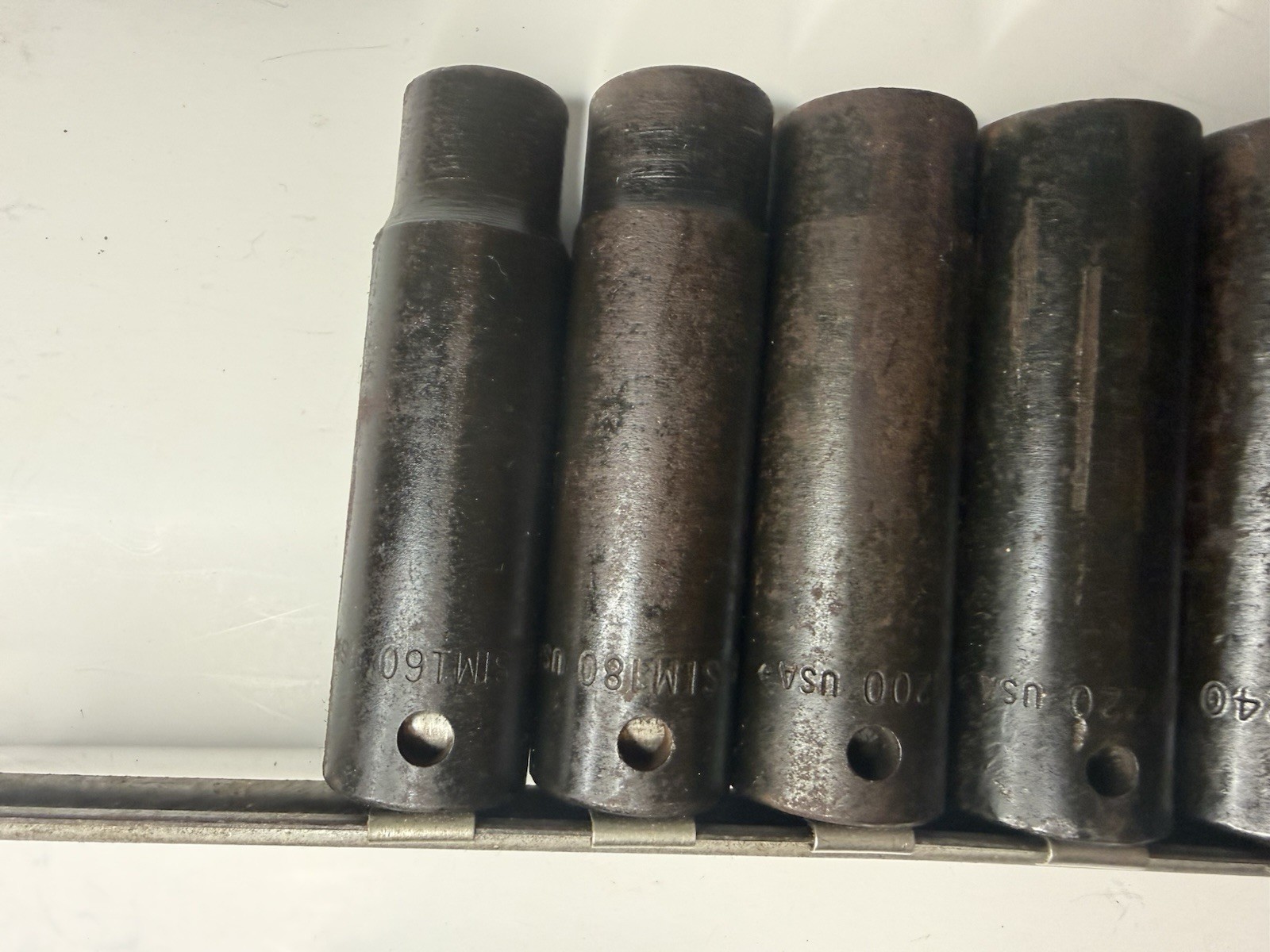 SNAP ON 1/2 Drive 6 Point Deep Impact Sockets SIM160-SIM320 1/2”-1” 9 Pcs SAE