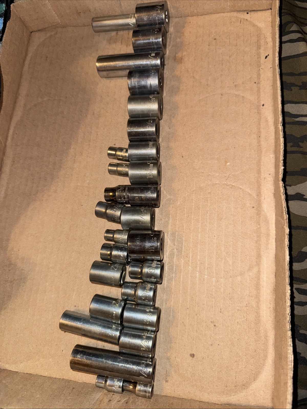 Set Of 28 Craftsman Assorted Sockets Various Sizes