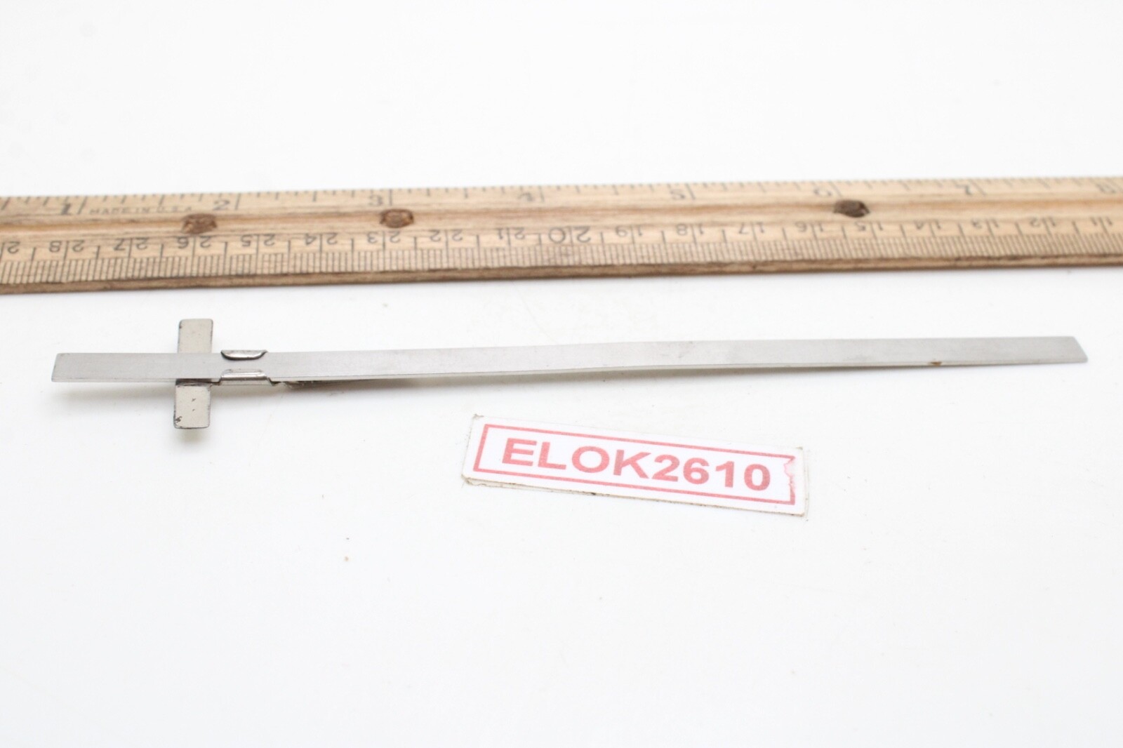 Snap-on 6″ Steel Metric Equivalents Scale Depth Gauge Pocket Size USA