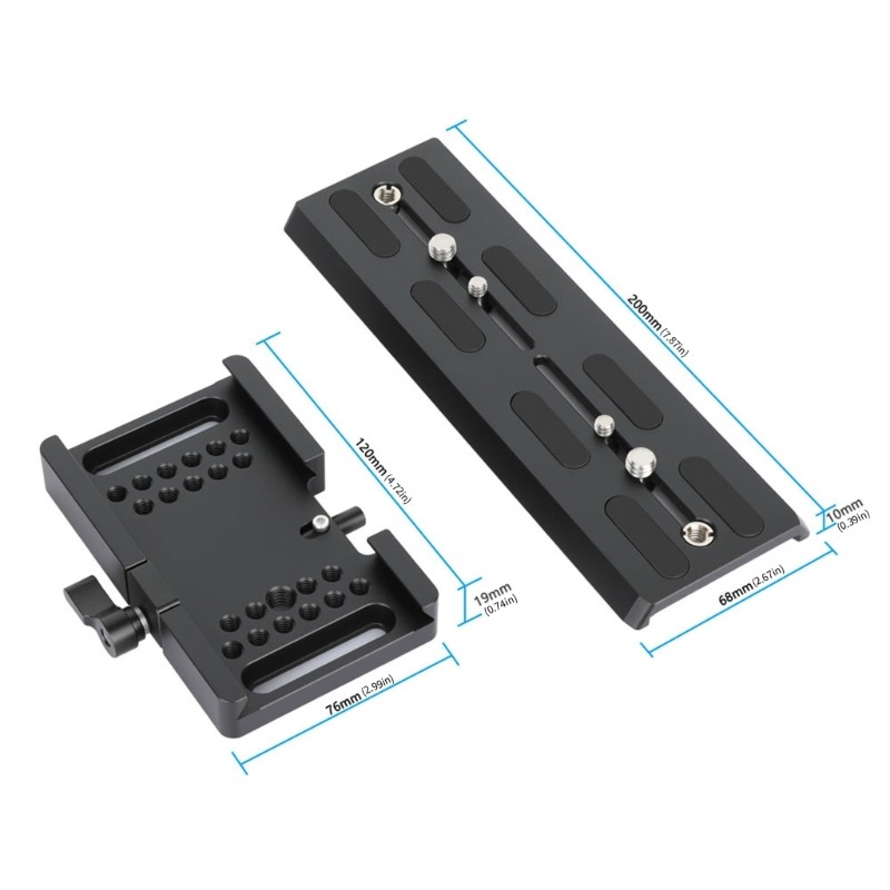 8inch Aluminum Dovetail Quick Release Plate For Camera Tripod Stability Support