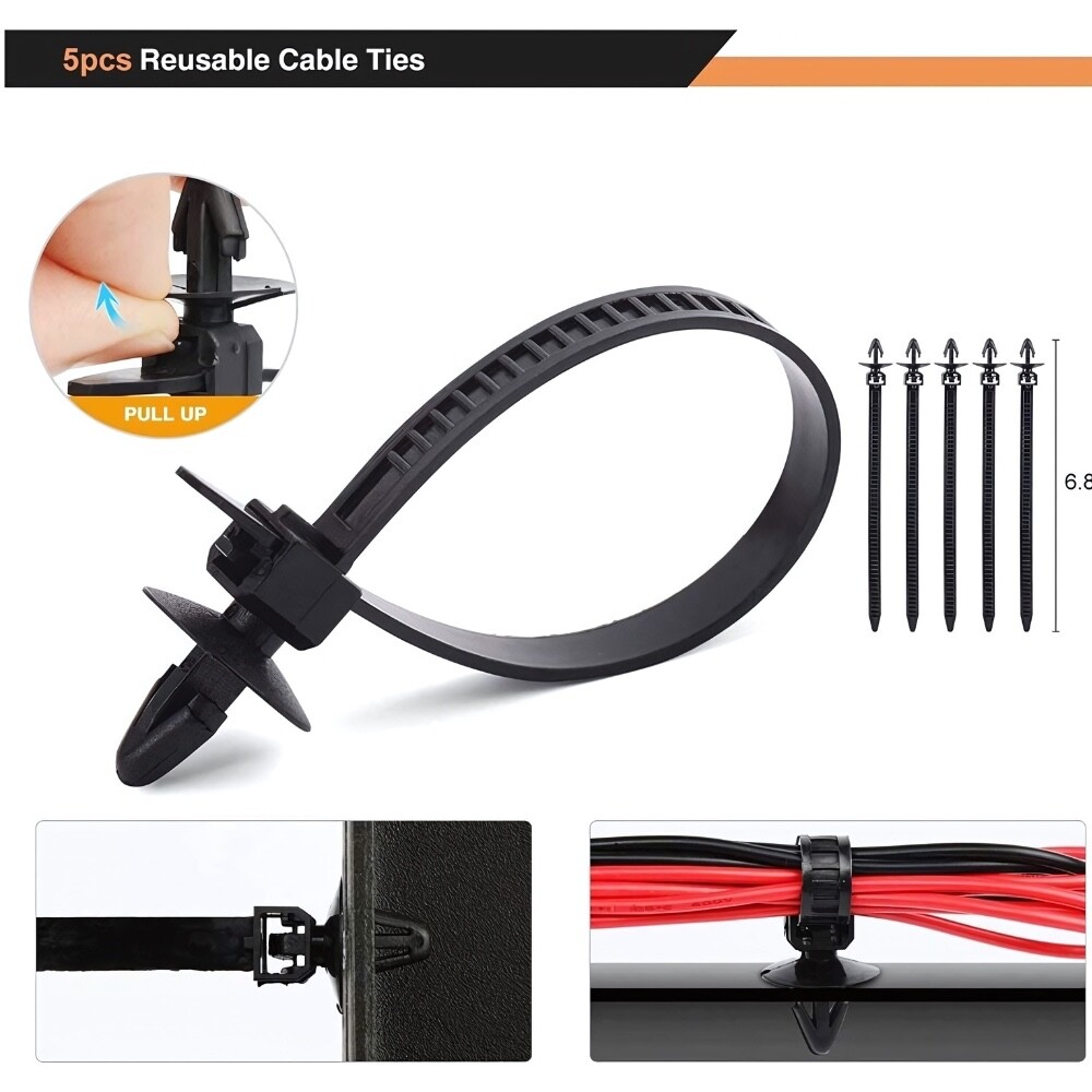 635Pcs Car Push Retainer Clips-16 Most Popular Sizes Nylon Bumper Fender Rivets