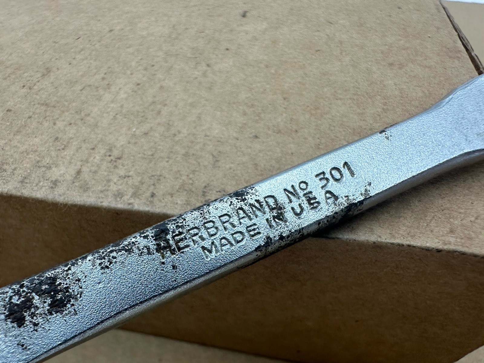Vintage Herbrand 301 Brake Spoon Drum Shoe Adjusment Wrench *Made In The USA*
