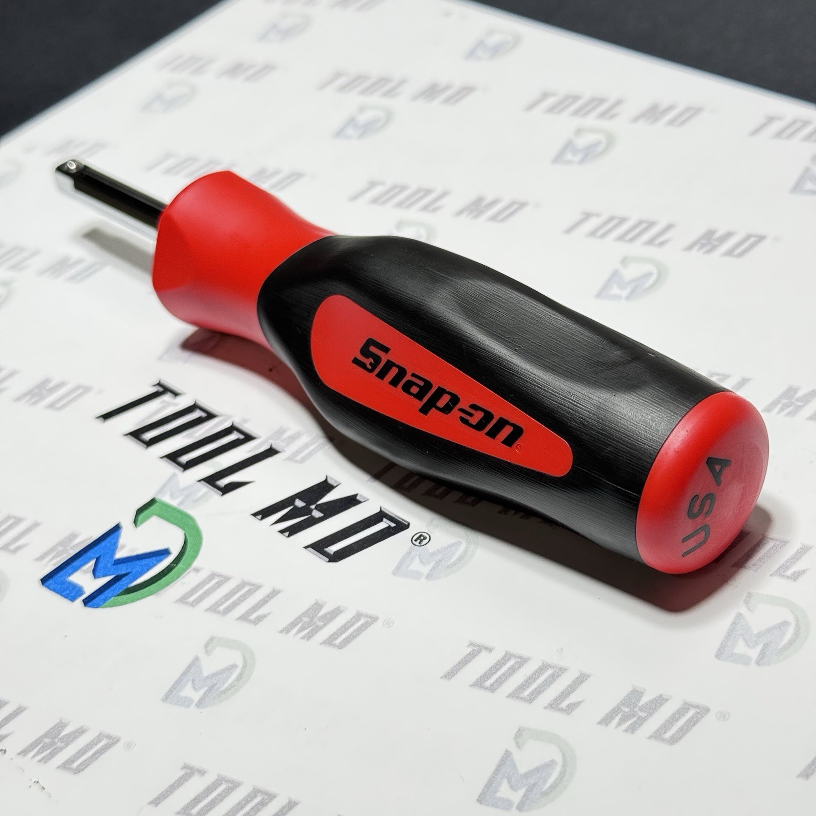 Snap-on Tools USA NEW RED 1/4″ Drive Soft Grip Standard Shank Driver SGT4B