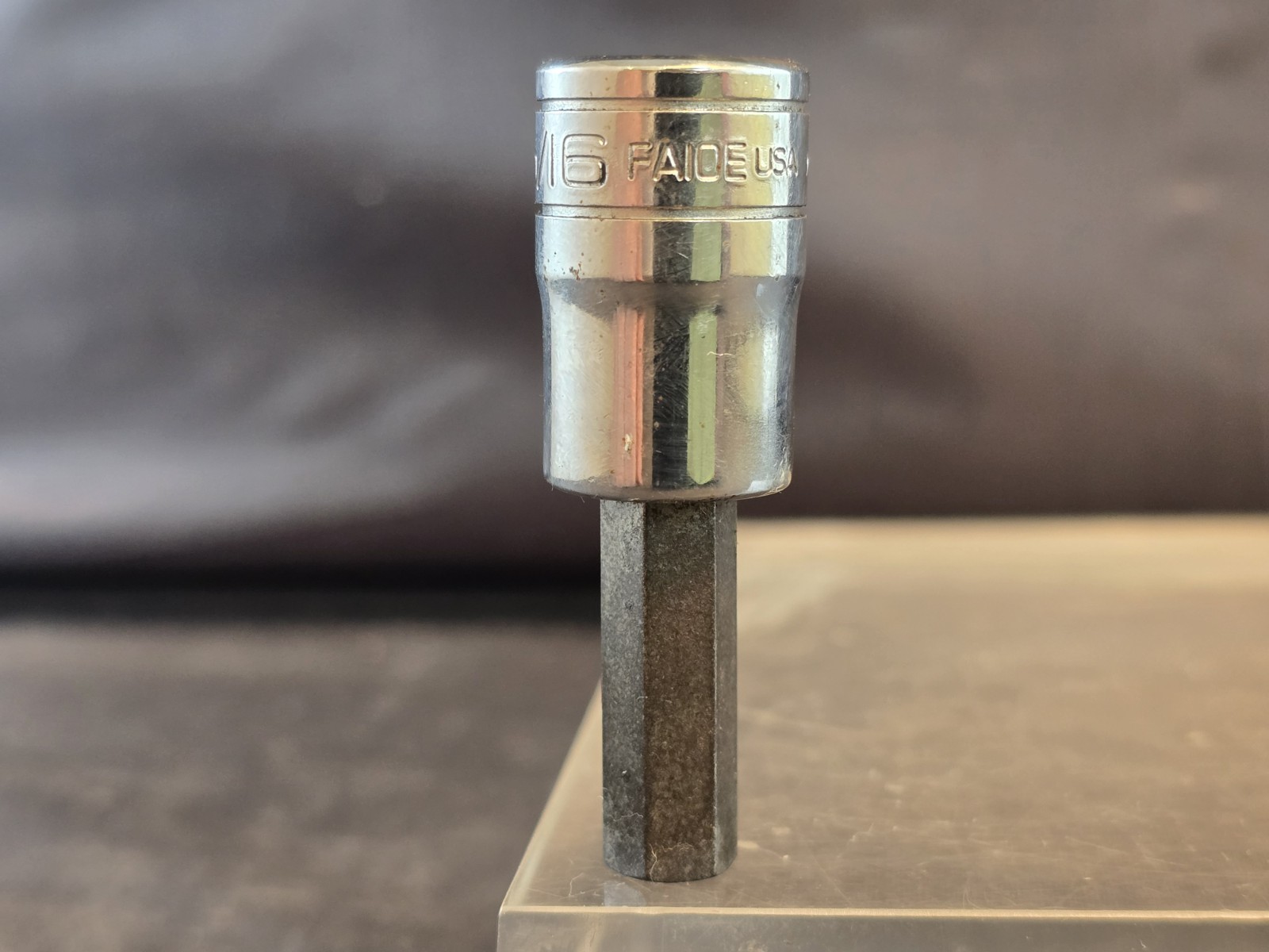 Snap-On Tools USA 3/8″ Drive 5/16″ SAE Hex Bit Chrome Socket Driver FA10E