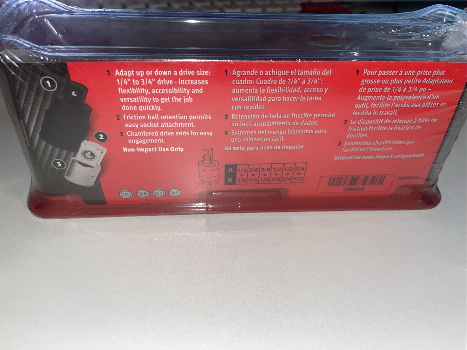 BRAND NEW Snap On 6-Piece Adapter Set – 1206GS