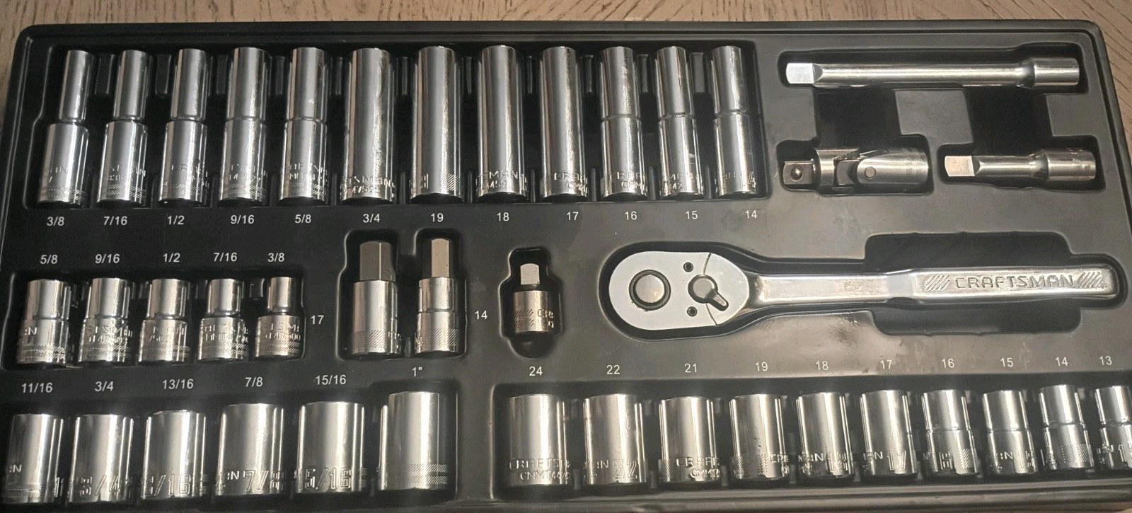 Craftsman Tools 40pc 1/2″ Drive 12-point Socket Set