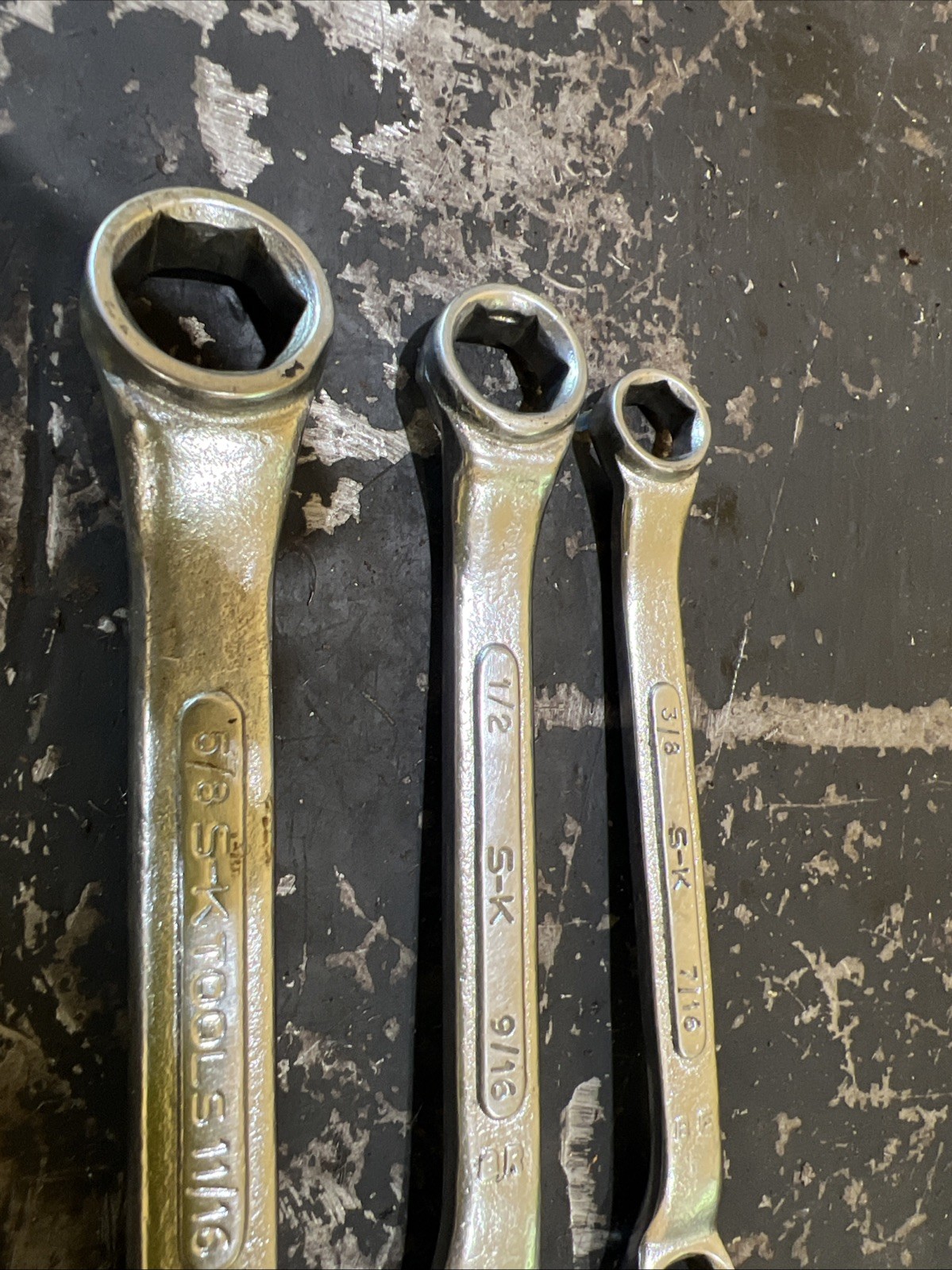 S&K SK Tools Stubby Box End Wrench Set 6 Point SAE