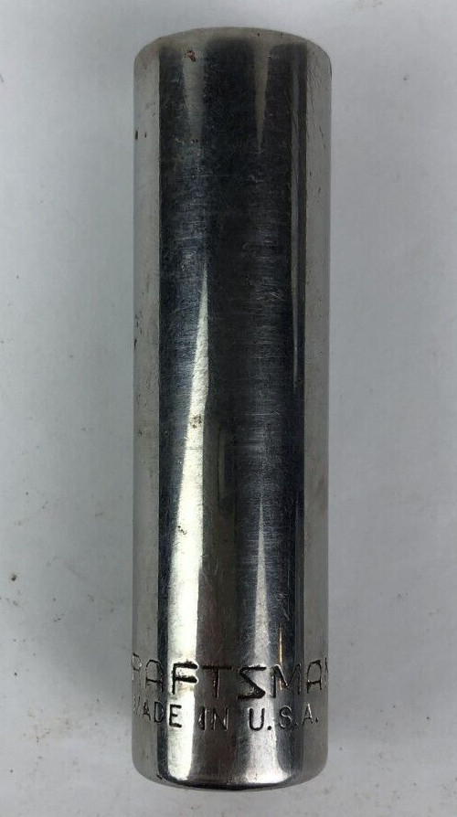 Craftsman 1/2″ 12 Point 3/8″ Drive Deep Socket EE 43312 Made In USA