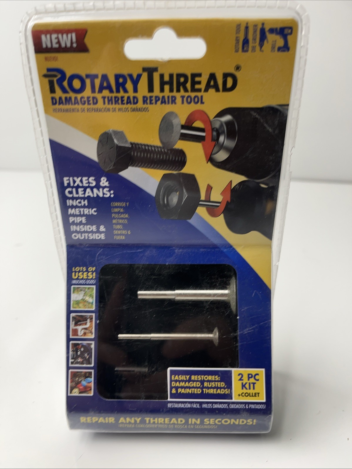ROTARY THREAD Damaged Thread Repair Tool – Chase, Restore, Repair, and Clean