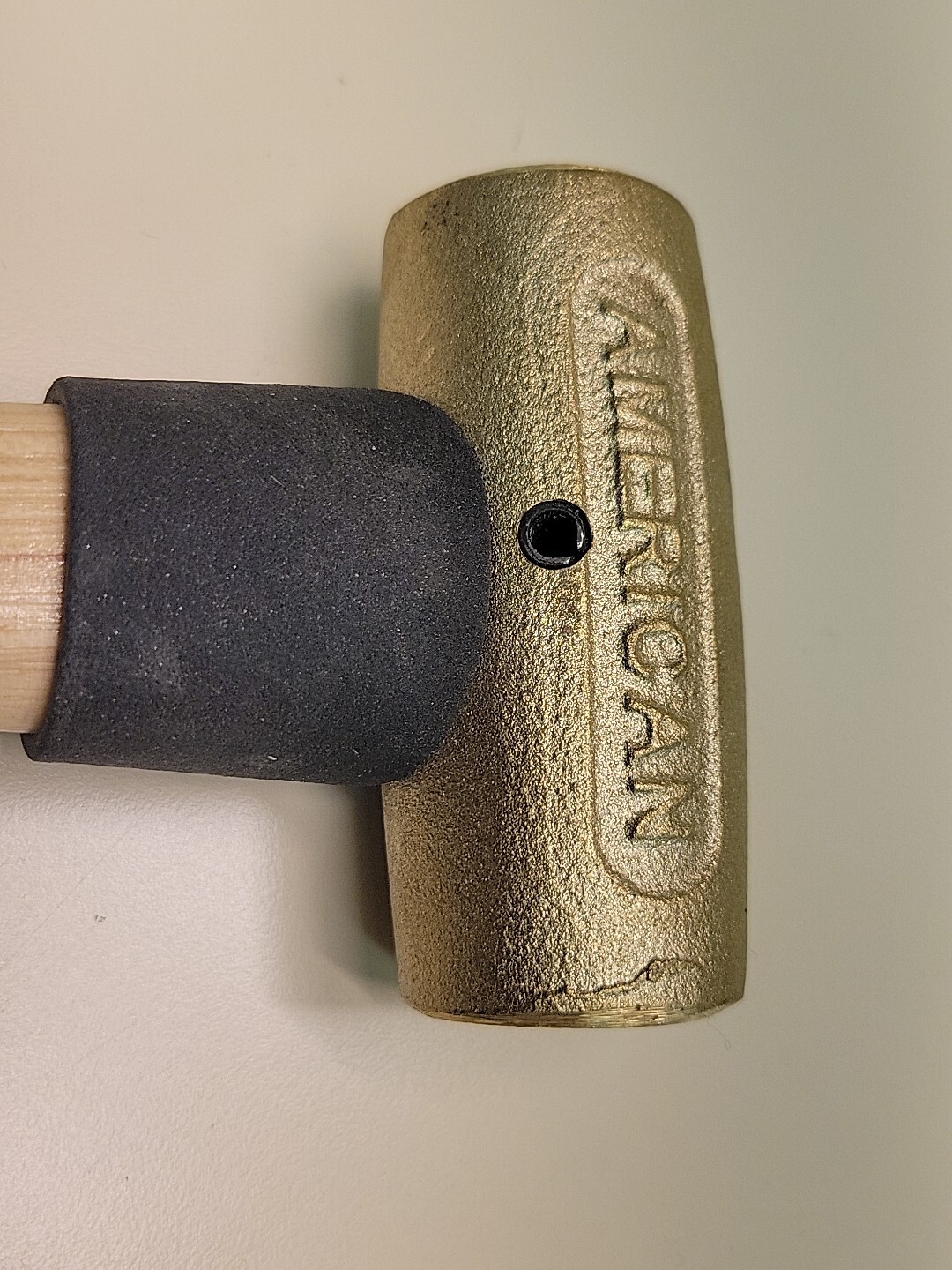 1 Lb Brass Hammer Hickory Handle 1 Pound Brass New Old Stock
