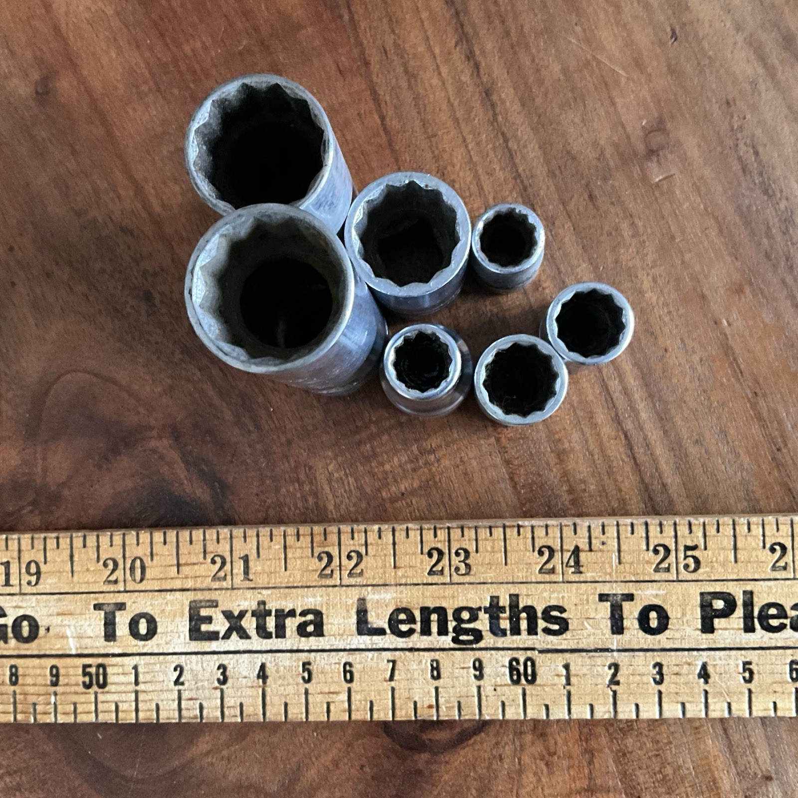 Vintage Indestro Super Socket Lot of 7 Made in the USA