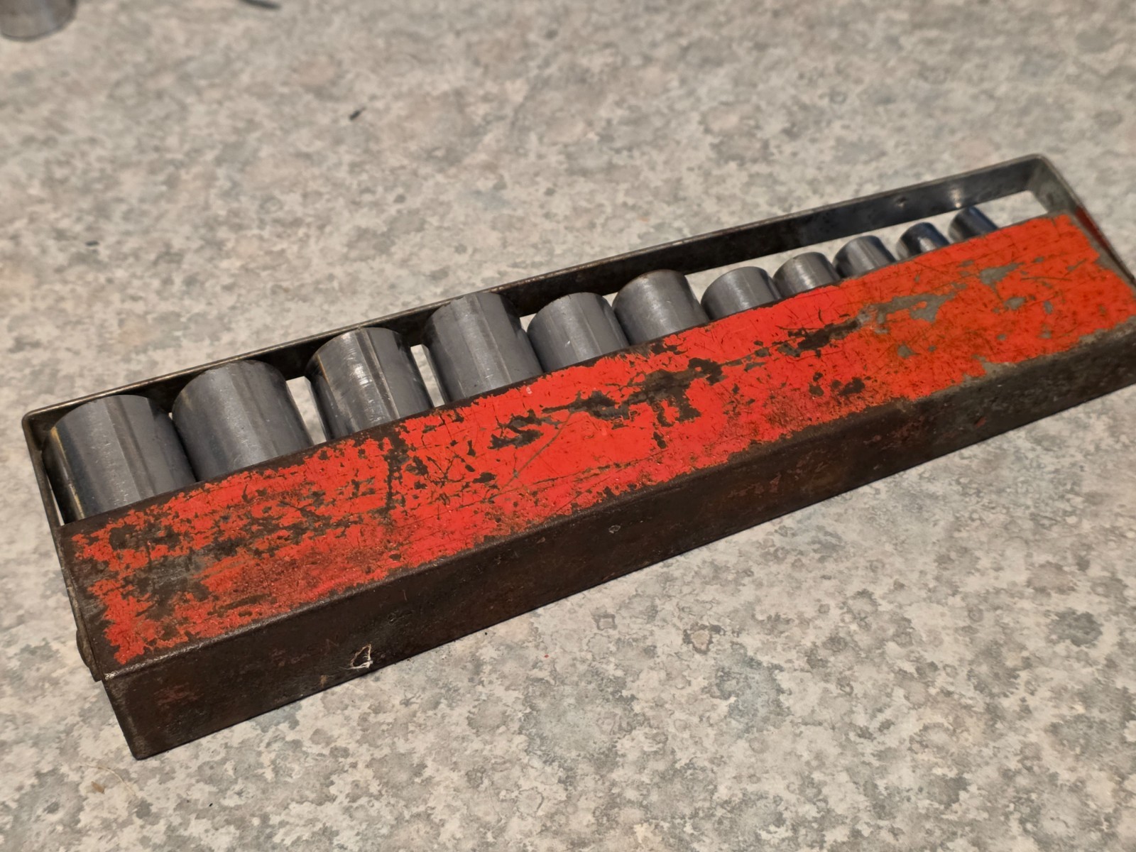 13Pc Snap On Underline DEEP SAE 1/4″-7/8 Socket Set Lot 12-PT 3/8” Drive w/Rack