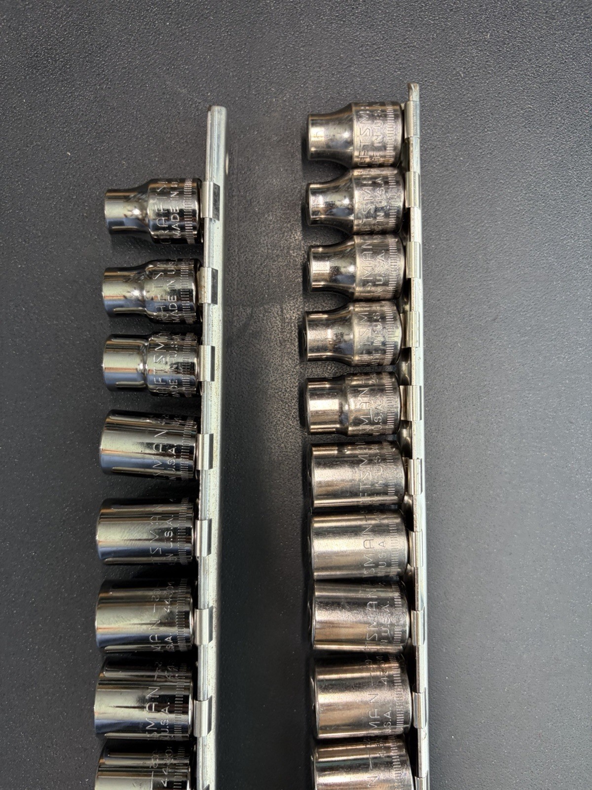 Craftsman USA 16Pc Metric 6mm-21mm 6pt, 13pc 8mm-19mm, 21mm 12pt Socket Set