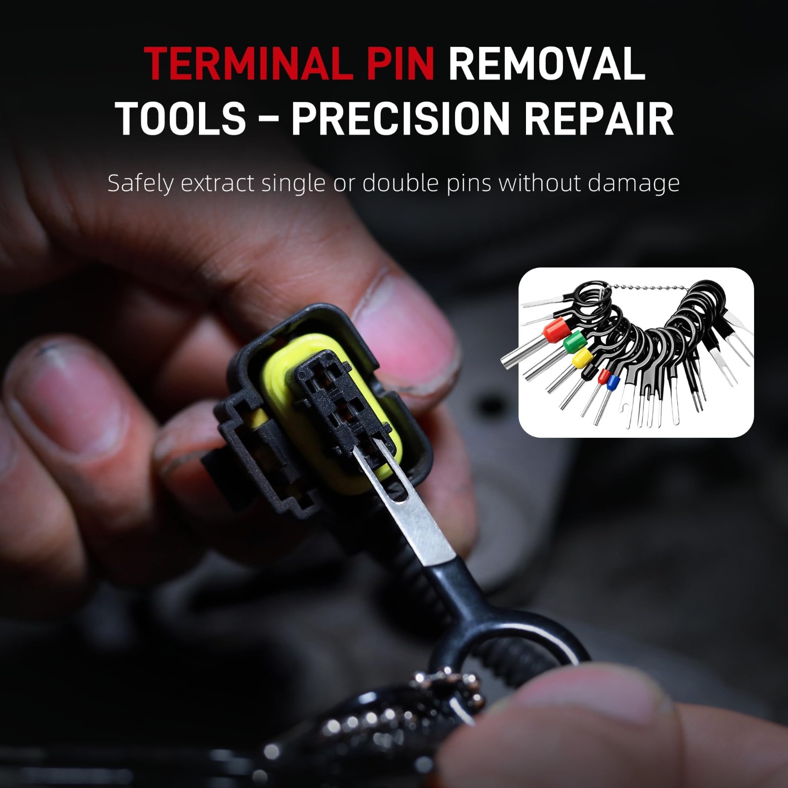 5-in-1 Automotive Electrical Disconnect Pliers Kit – Wire Connector Removal Tool