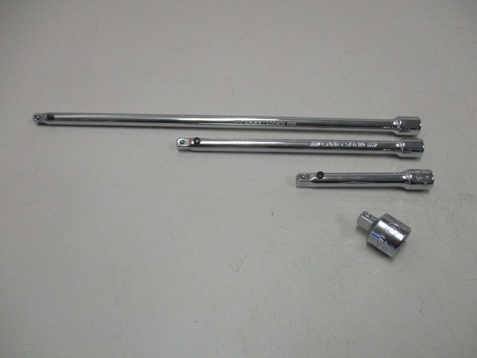 Craftsman 4pc 1/4 Dr 3″,6″,10″ Quick Release Extensions & 3/8″ to 1/4″ Adapter