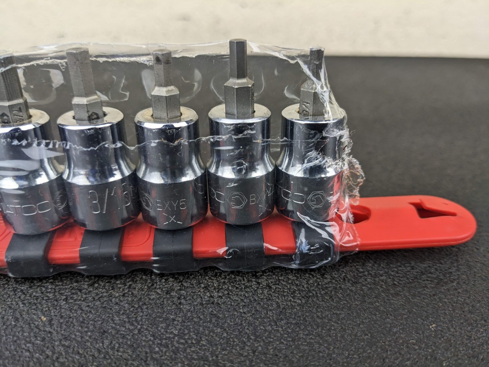 #bp127 Matco Tools NEW SBXY8R 3/8″ Dr Hex Socket Driver Set 1/8″-3/8″ USA