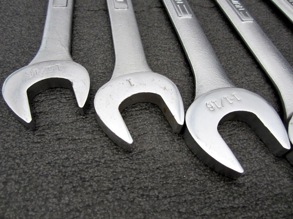 Vintage Craftsman 5pc Large Combination Wrench Set -VV- Made in USA