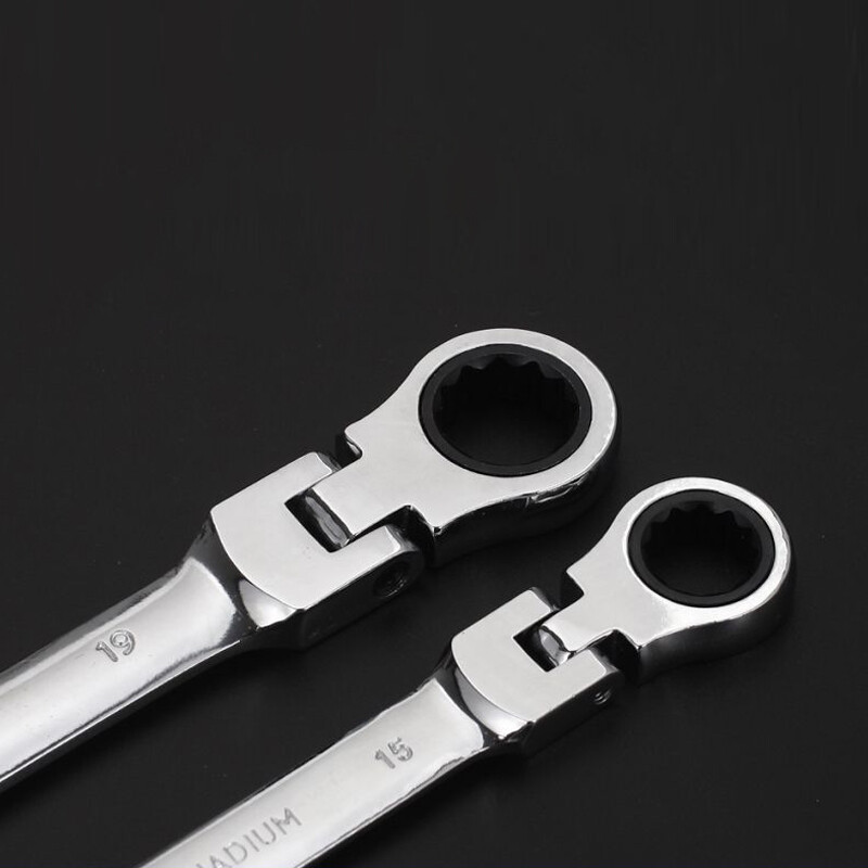 Flexible Ratchet Wrench 6-32mm Spanner Gear Ring Ratcheting Metric Flex Head