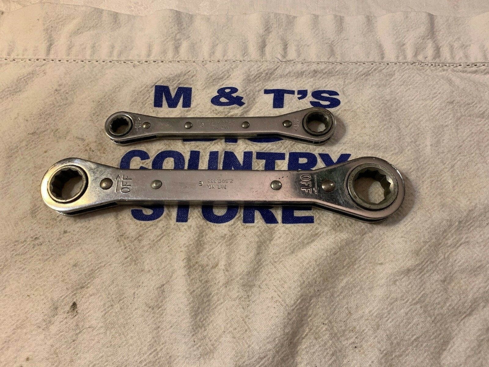 Mac Tools USA 2pc 12pt Ratcheting Wrench Set RW1214-2 RW2022-2