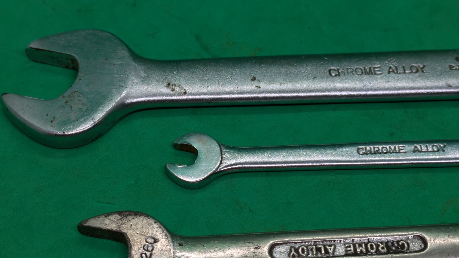 6 x BRITOOL Spanners. 5 x Open Ended, 1 x Combination. Metric and Imperial