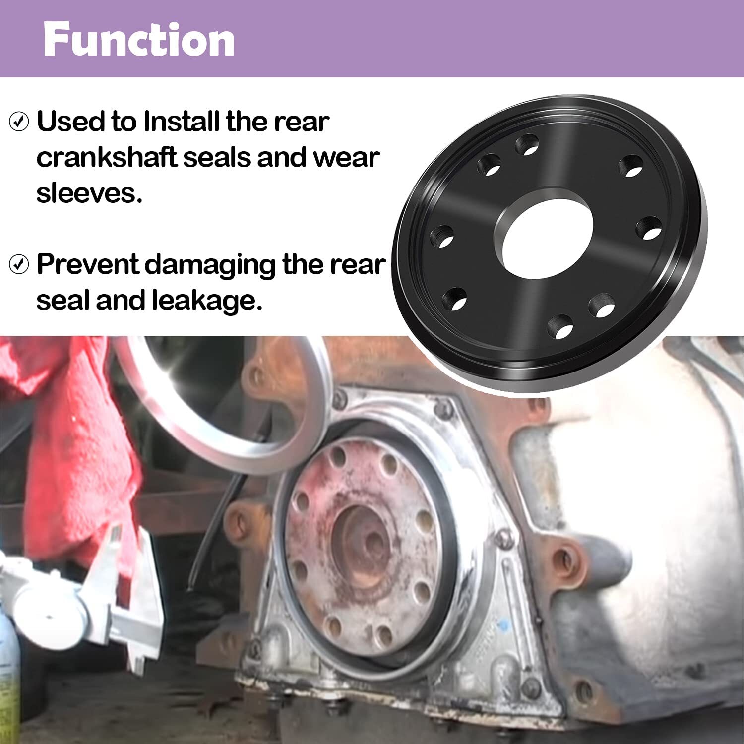 3824078 Rear Main Crankshaft Seal & Wear Sleeve Installer ST-224C For Cummins