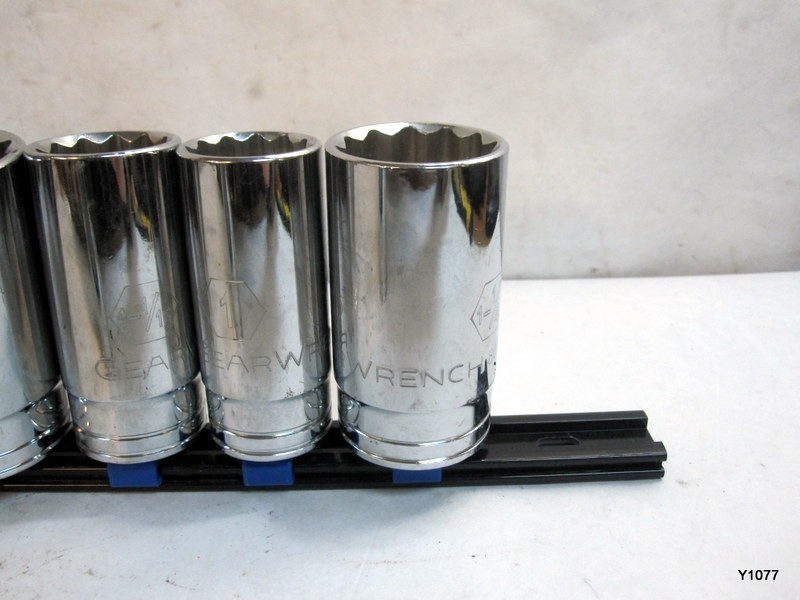 GearWrench 12 Point Deep SAE Socket Set 9 Pc 1/2 Drive