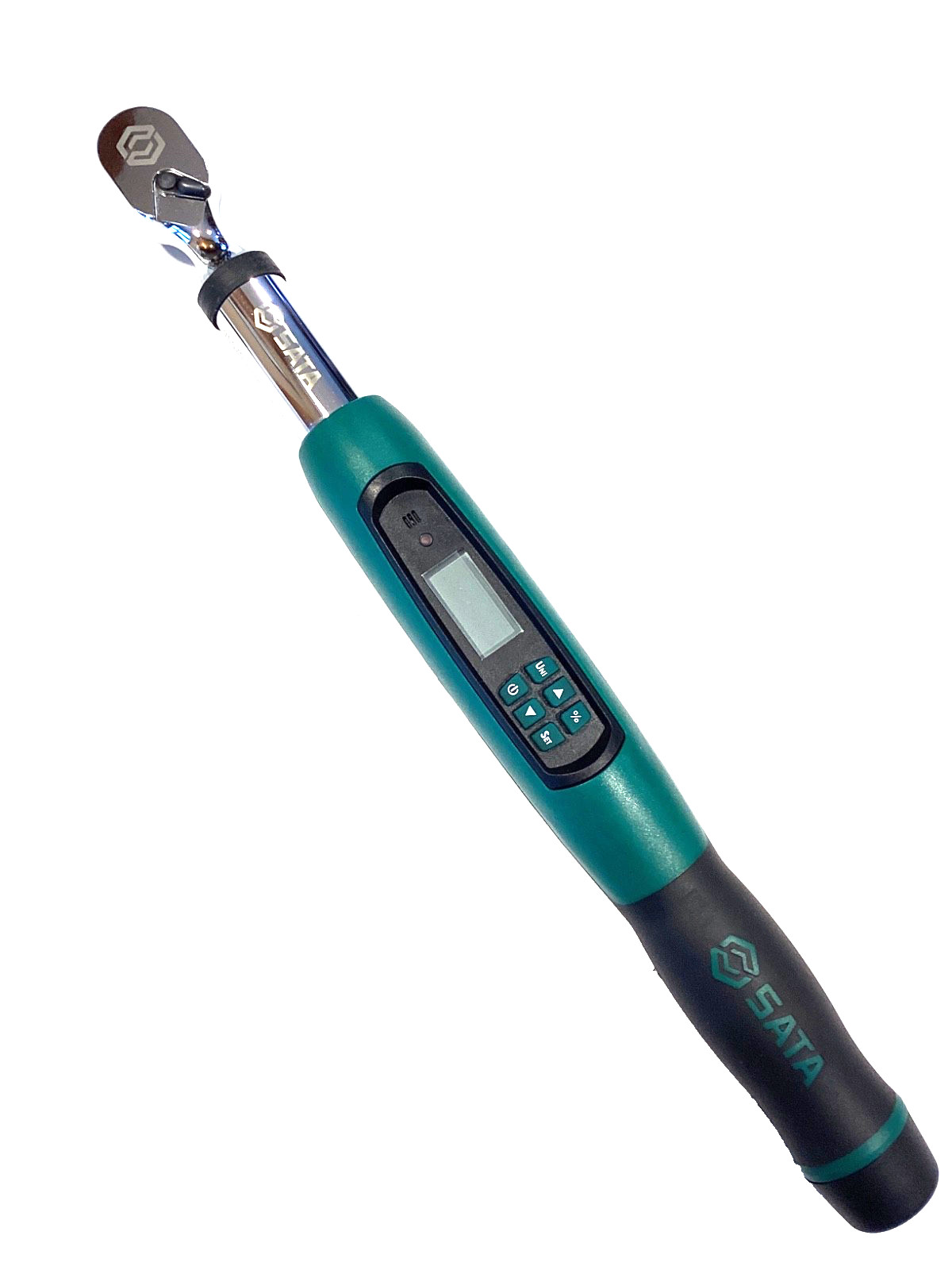 SATA NEW 3/8” Drive Digital Torque Wrench Snap Latch Case 7.5-100Ft Lbs ST96525