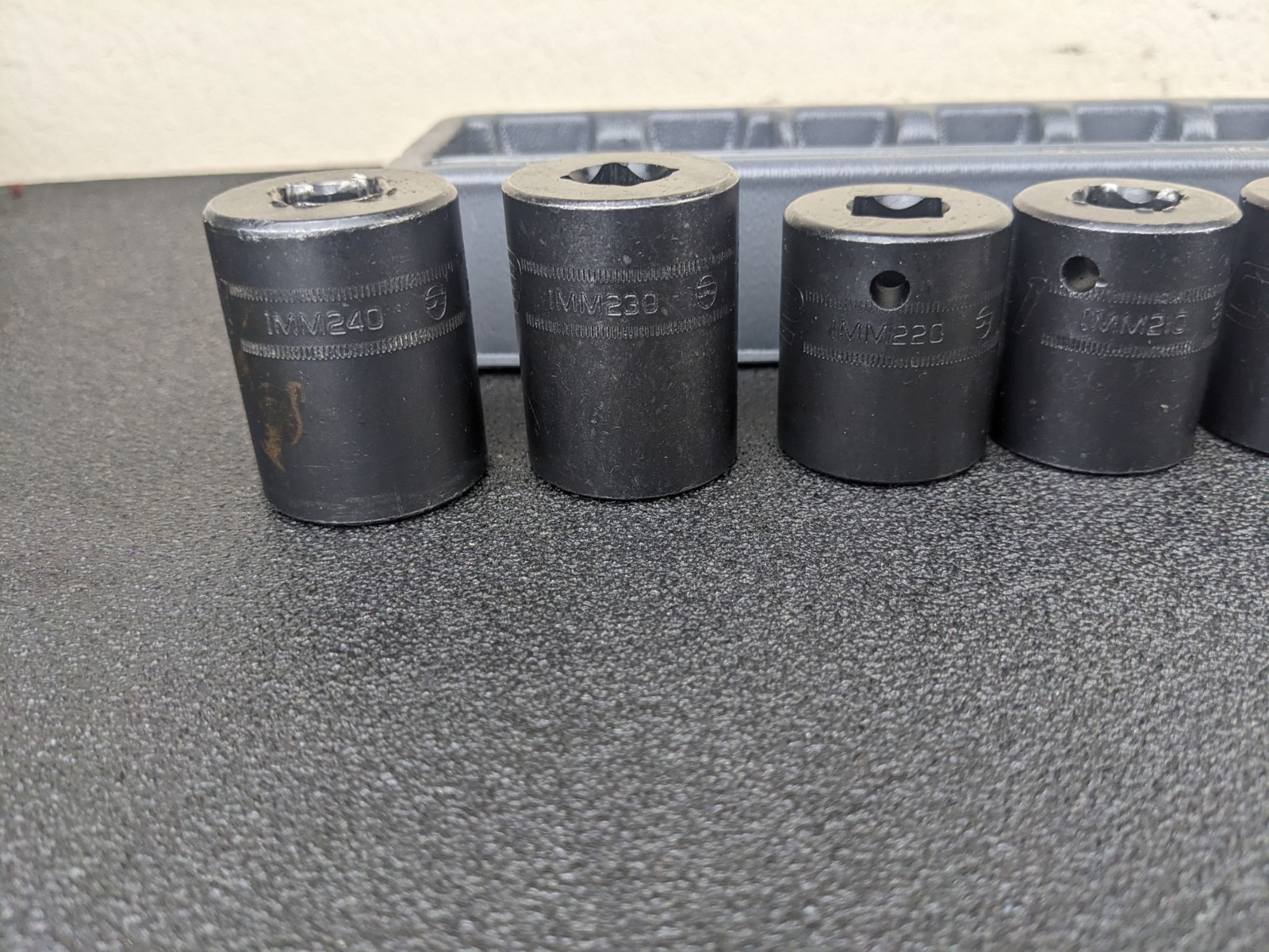 #bm248 Snap On Tools 315IMMYA 15pc 1/2″ Drive Metric Impact Socket Set 10-24mm