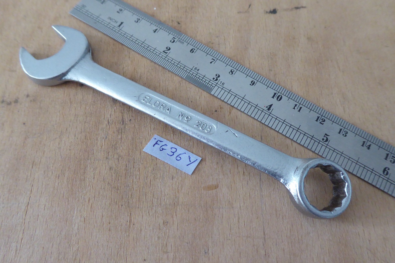 ELORA No 203 9/16″ AF short combination spanner 5.5″ long made in Germany