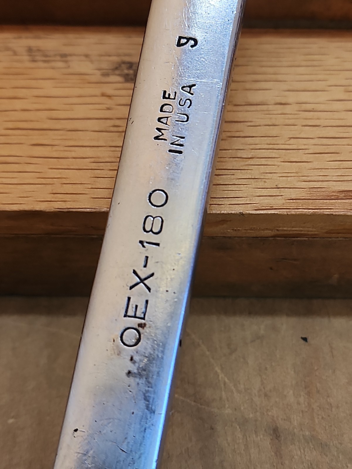 Snap On SAE 12 Pt Combination Short Wrench 9/16″ OEX-180 Vintage 1949 Date Code