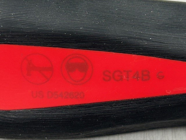 Snap On 1/4″ Drive 6-13/16″ Instinct Soft Grip Standard Shank Driver (Red)