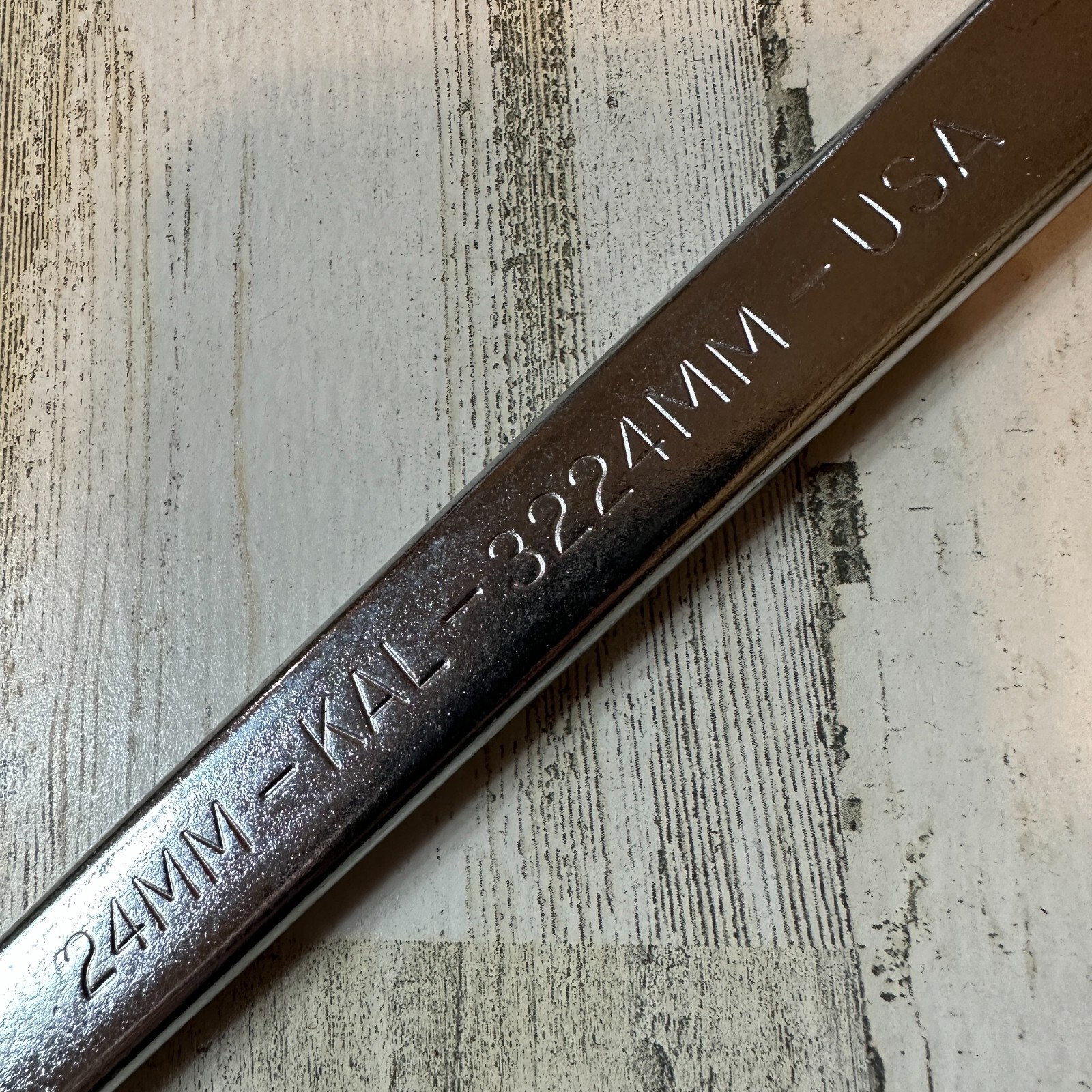 24mm METRIC COMBINATION 12-pt WRENCH by KAL Made in USA 3224