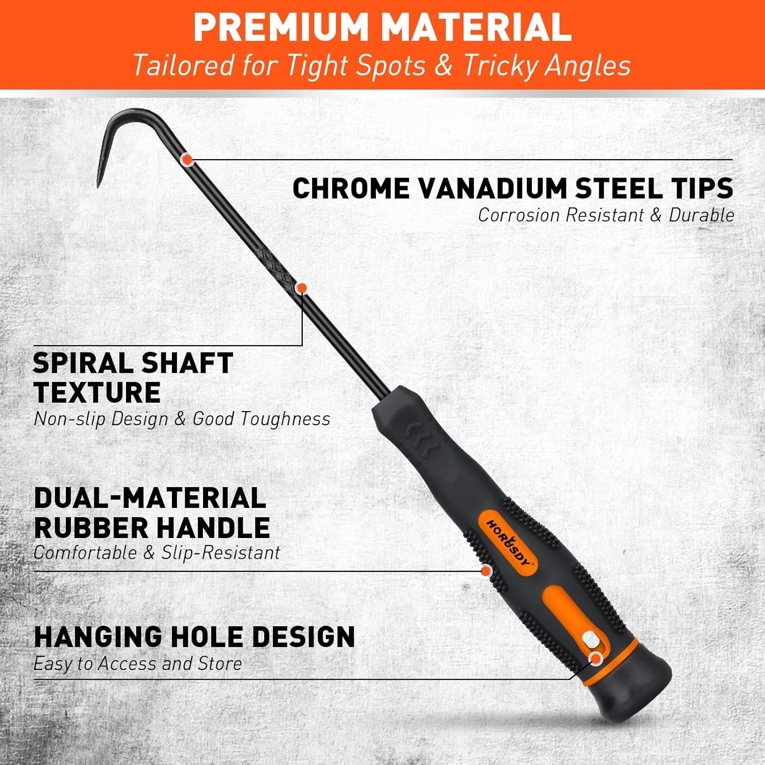 Professional 8-Piece Hook and Pick Set – Rust-Resistant Solutions for Car Repair