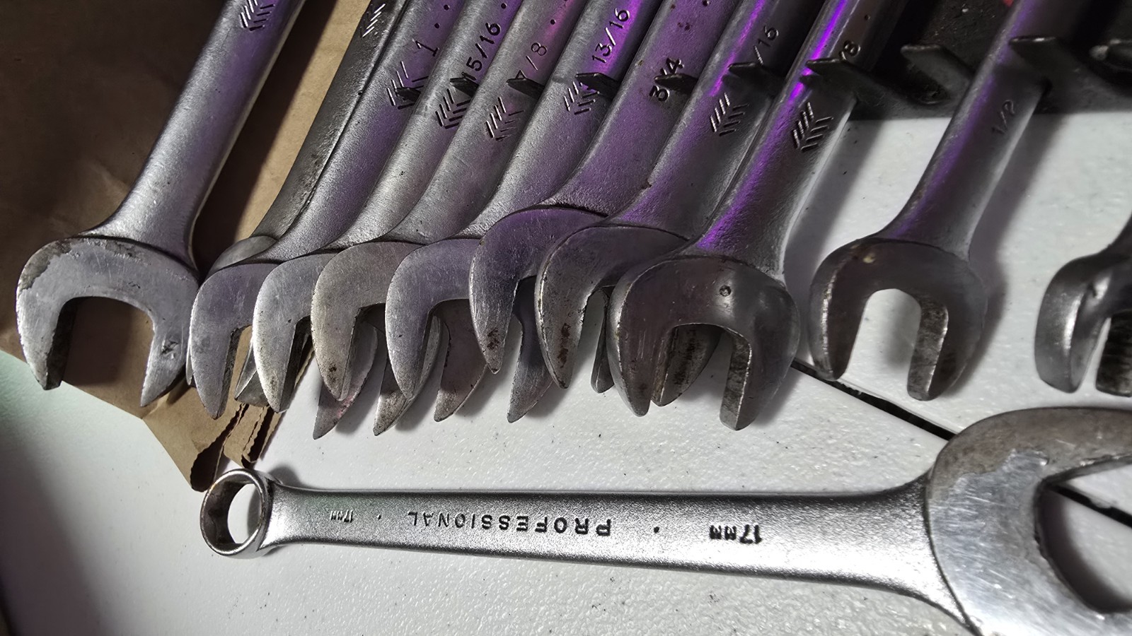 Vintage Proto Professional SAE Combination Wrench lot 13 Piece USA 5/16 – 1 1/4