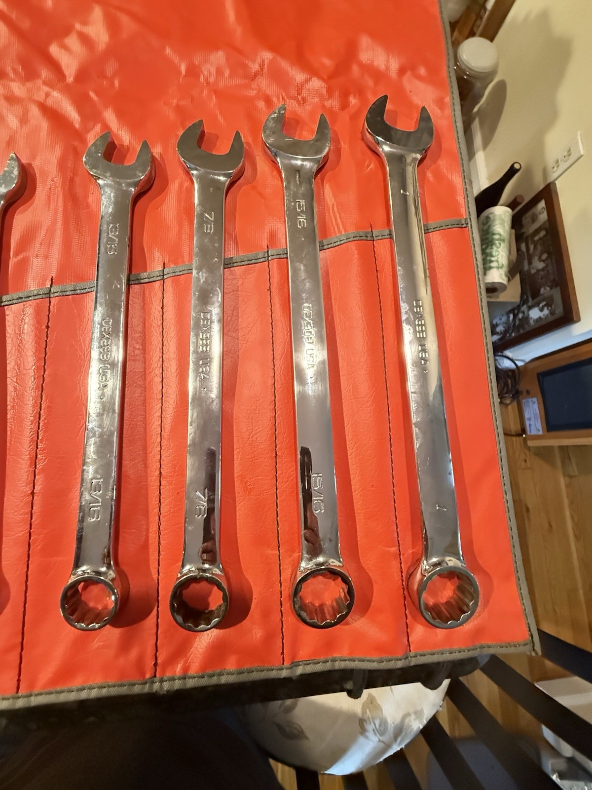 ULGY NOS Snap On 14 Pc OEX SAE Combo Wrench 12 Pt. Set C-141B Date Code 1997 USA