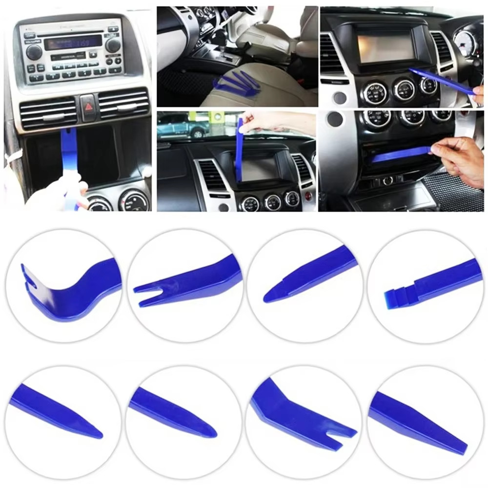 Plastic Trim Removal Pry Tool Set for Car Radio Panel Door Dash Clip Fasteners