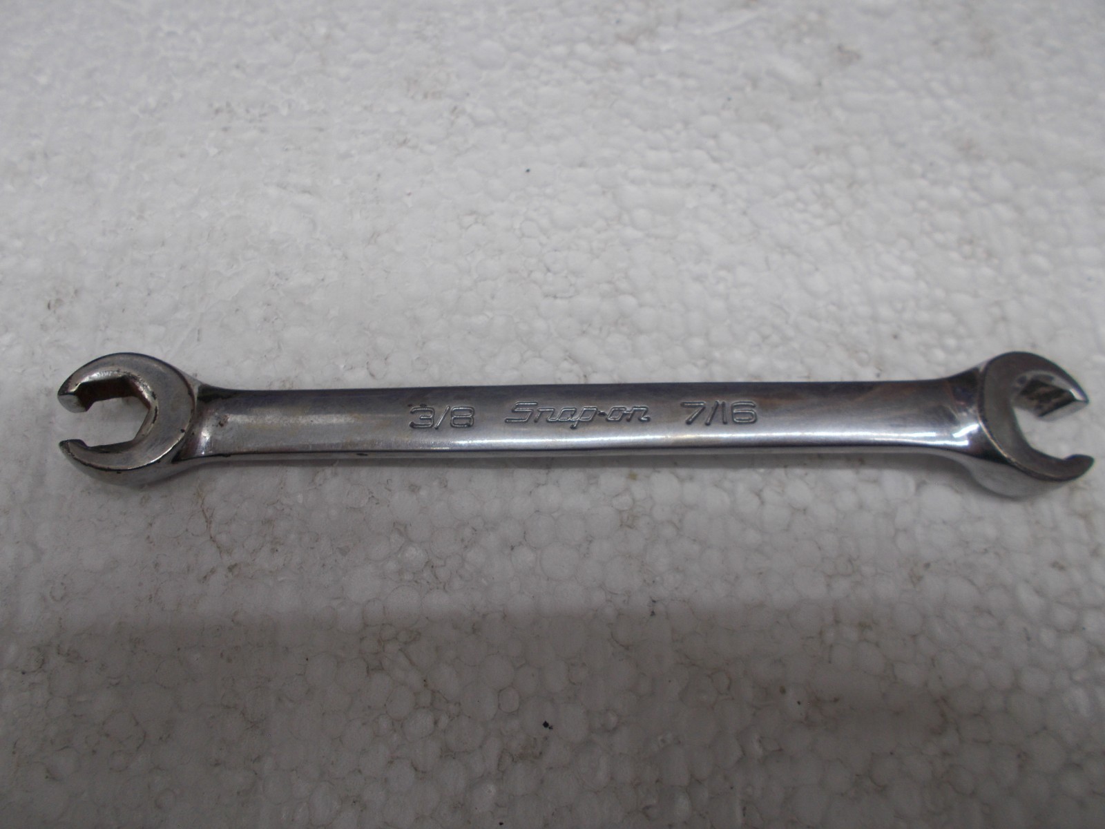 Snap-on tools 3/8 x 7/16″ SAE flare nut open end wrench RXFS1214B Nice!